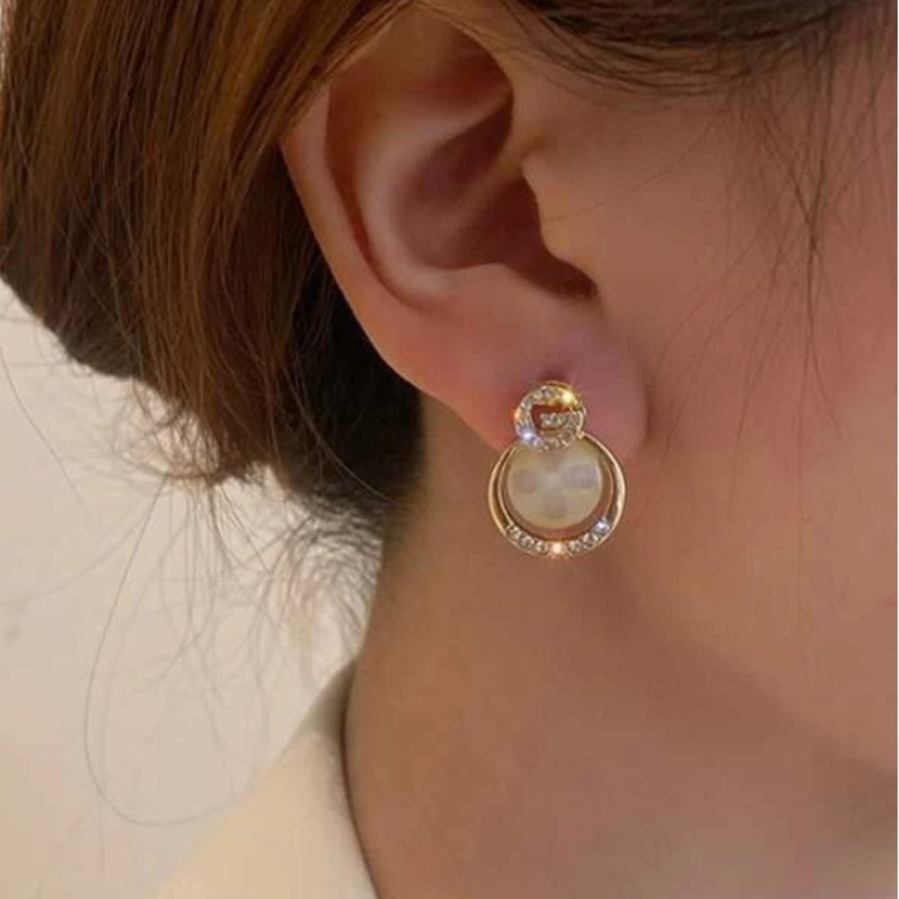 Sparkly letter G Decor Chic Minimalist Earrings